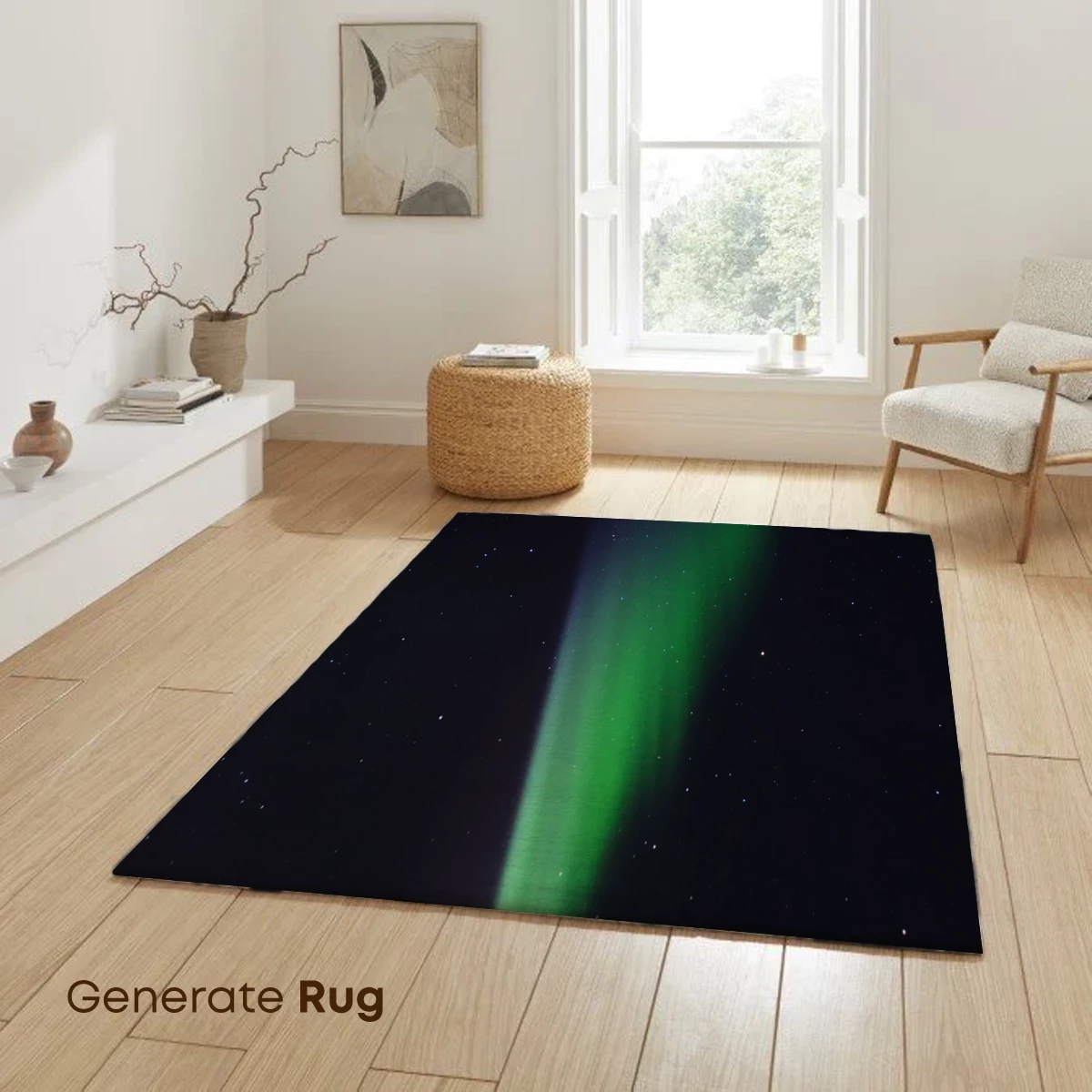 Aurora's Green Veil in Starlit Skies - Image 6