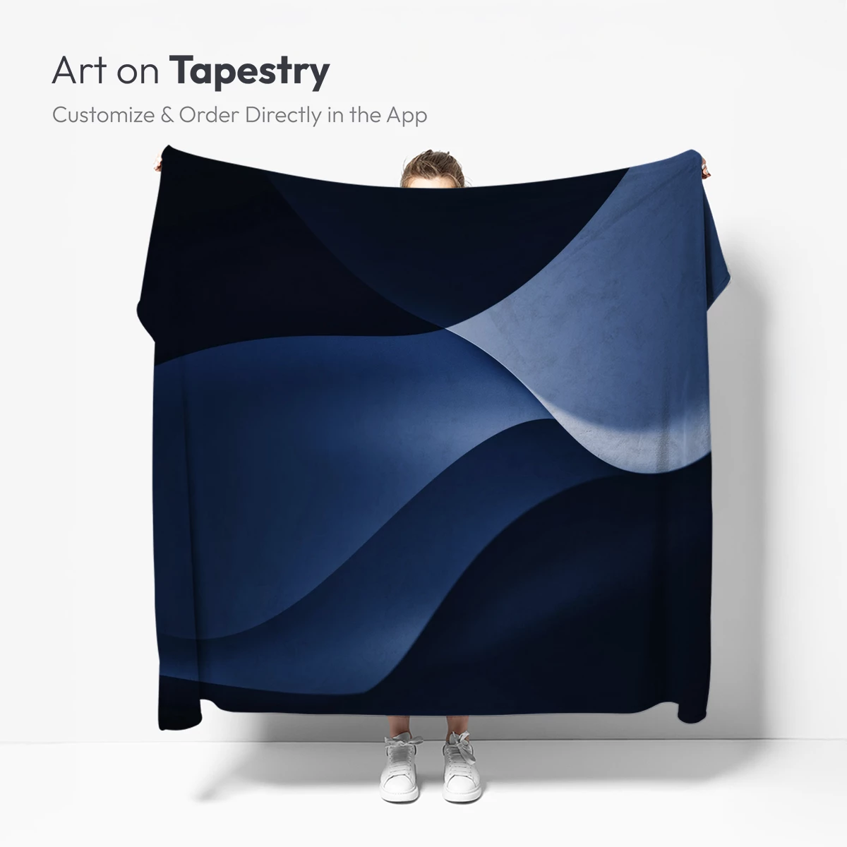 Ethereal Blue Waves: A Digital Abstract Symphony - Image 5