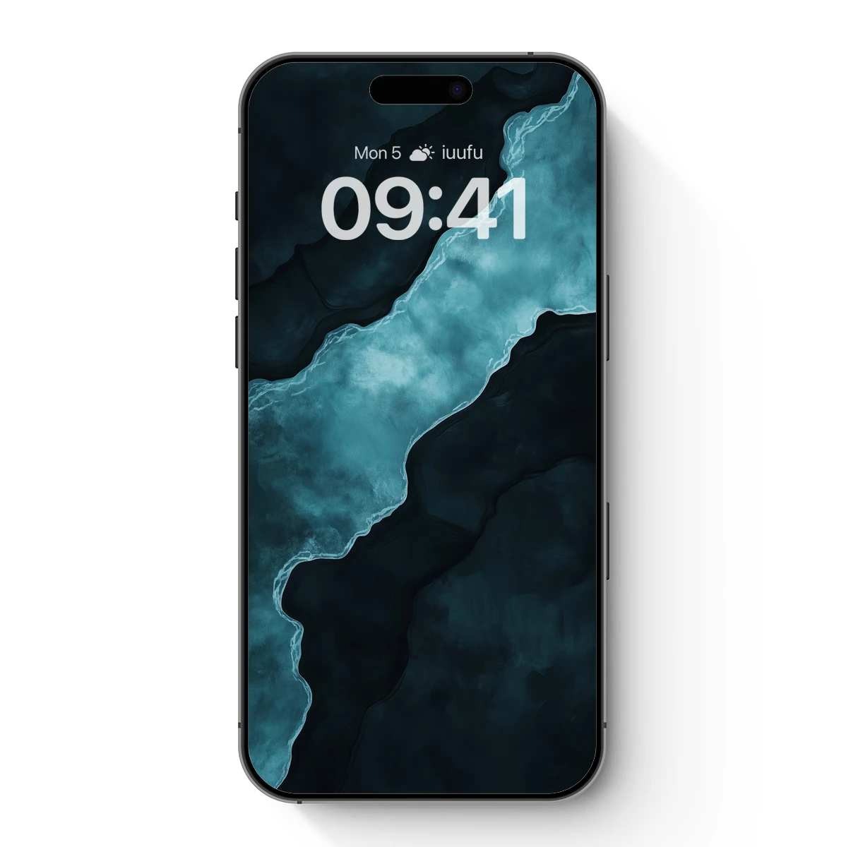 Ethereal Abyss: Teal Tides in Midnight Depths