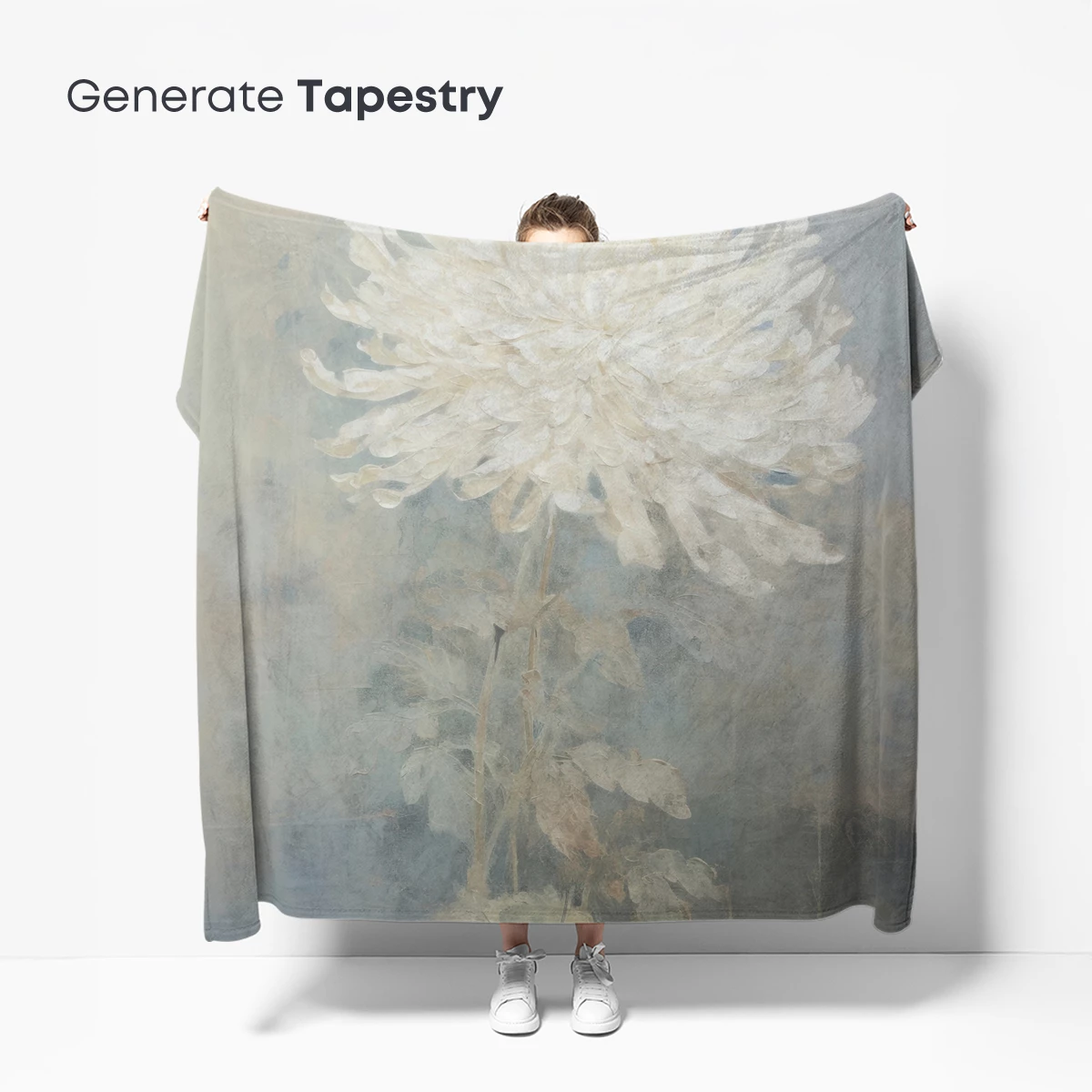 Ethereal White Chrysanthemum: Misty Floral Artistry - Image 5