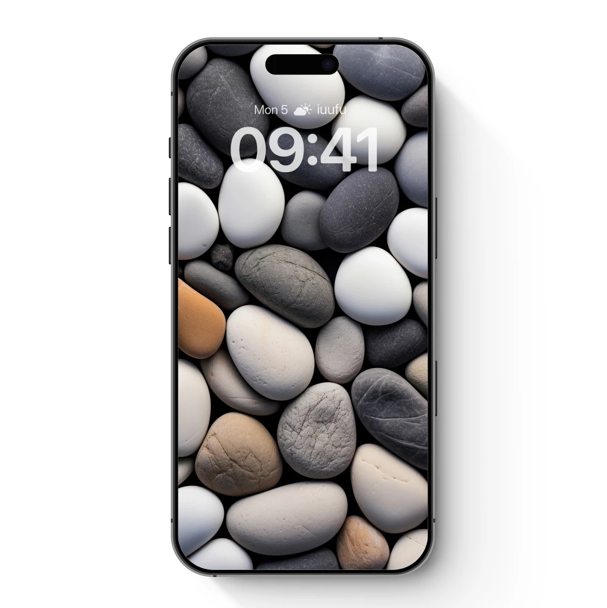 Elegant Pebble Symphony: Monochromatic Harmony