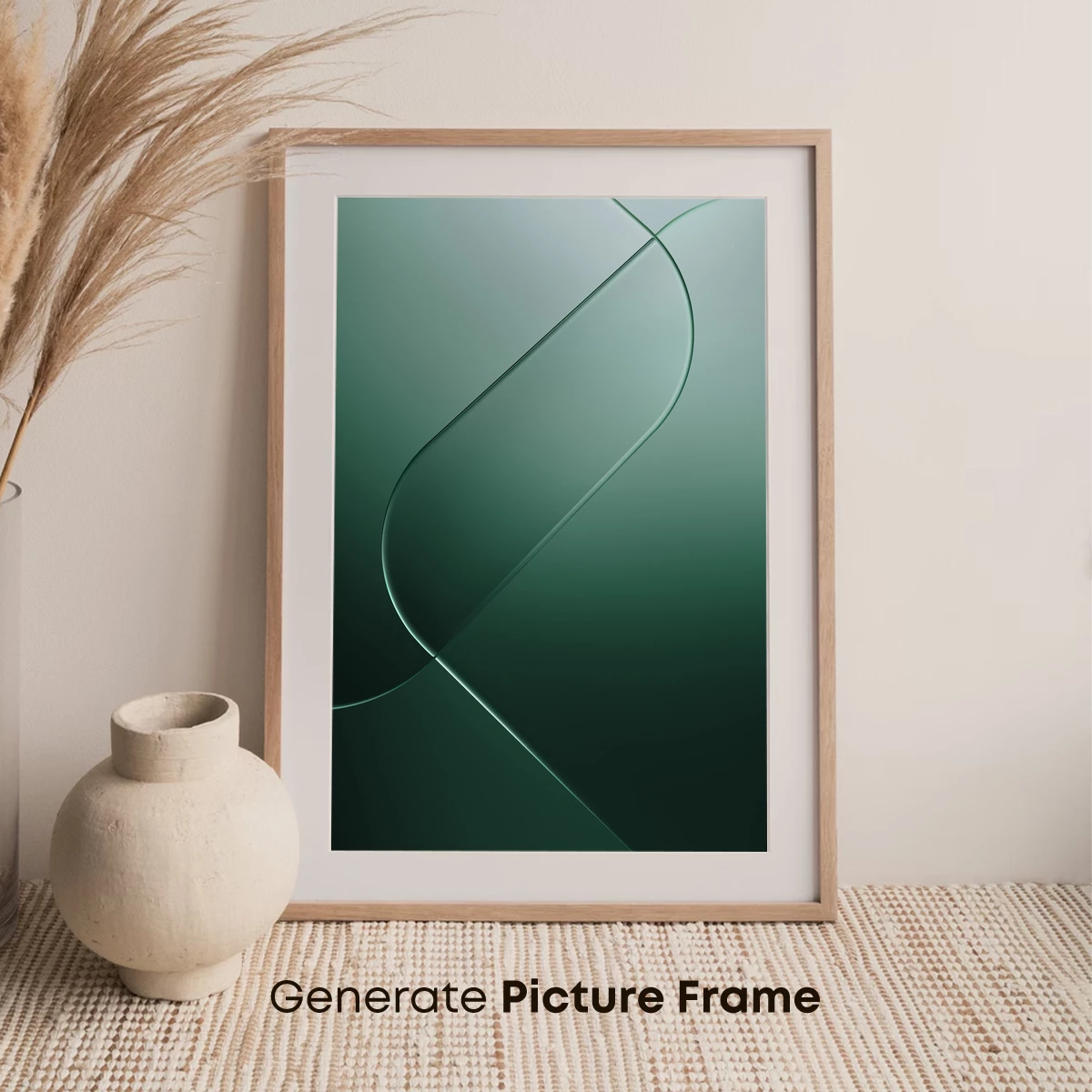 Ethereal Green Curves: A Digital Zen - Image 7