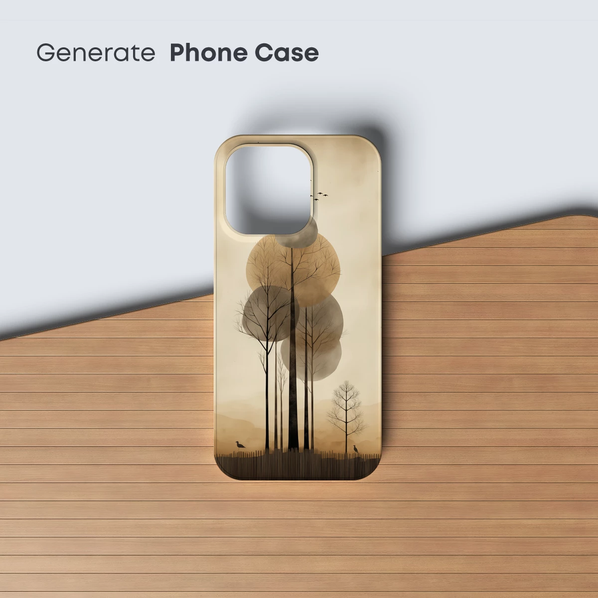 Ethereal Forest Circles: A Minimalist Odyssey - Image 3