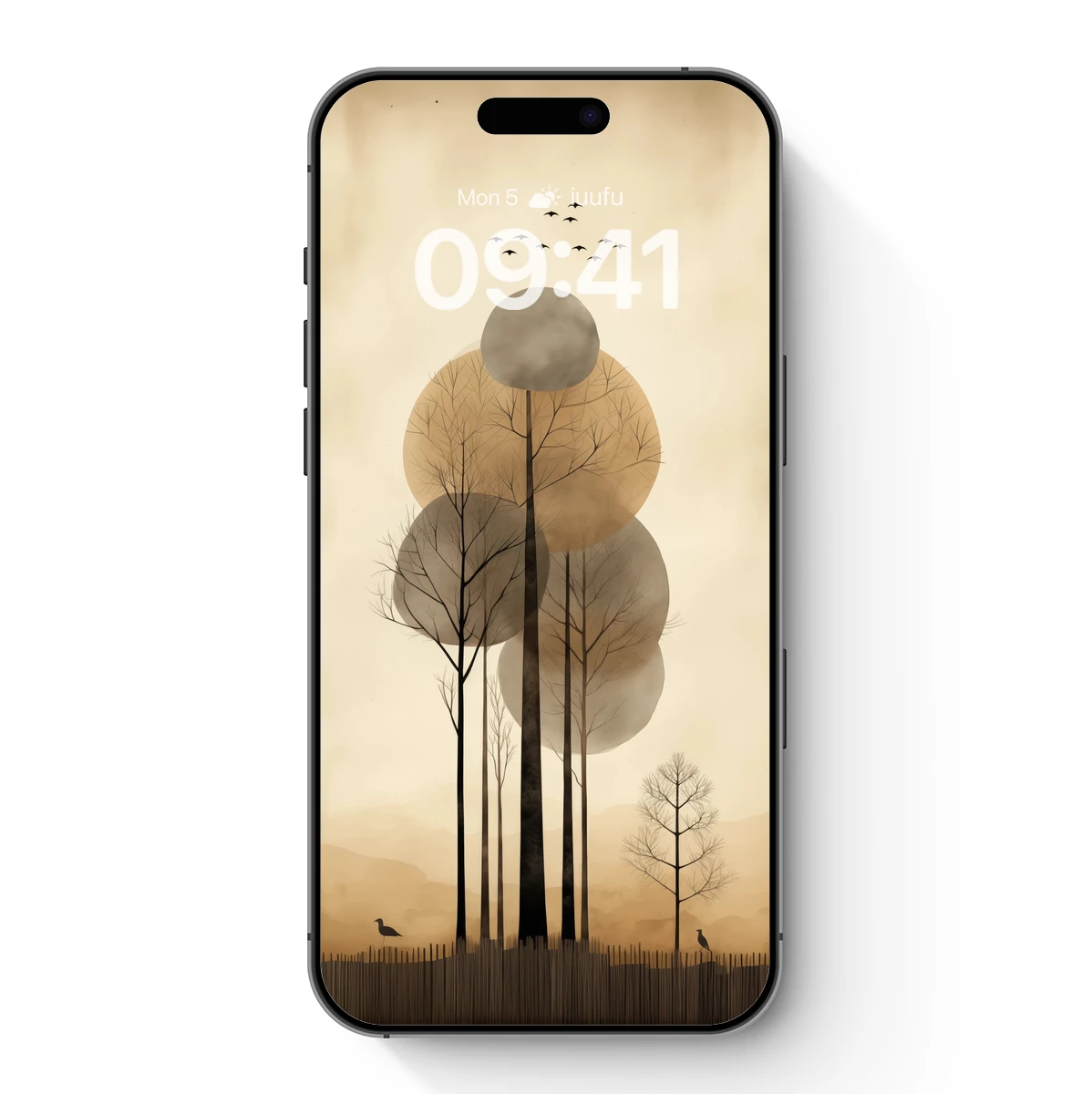 Ethereal Forest Circles: A Minimalist Odyssey