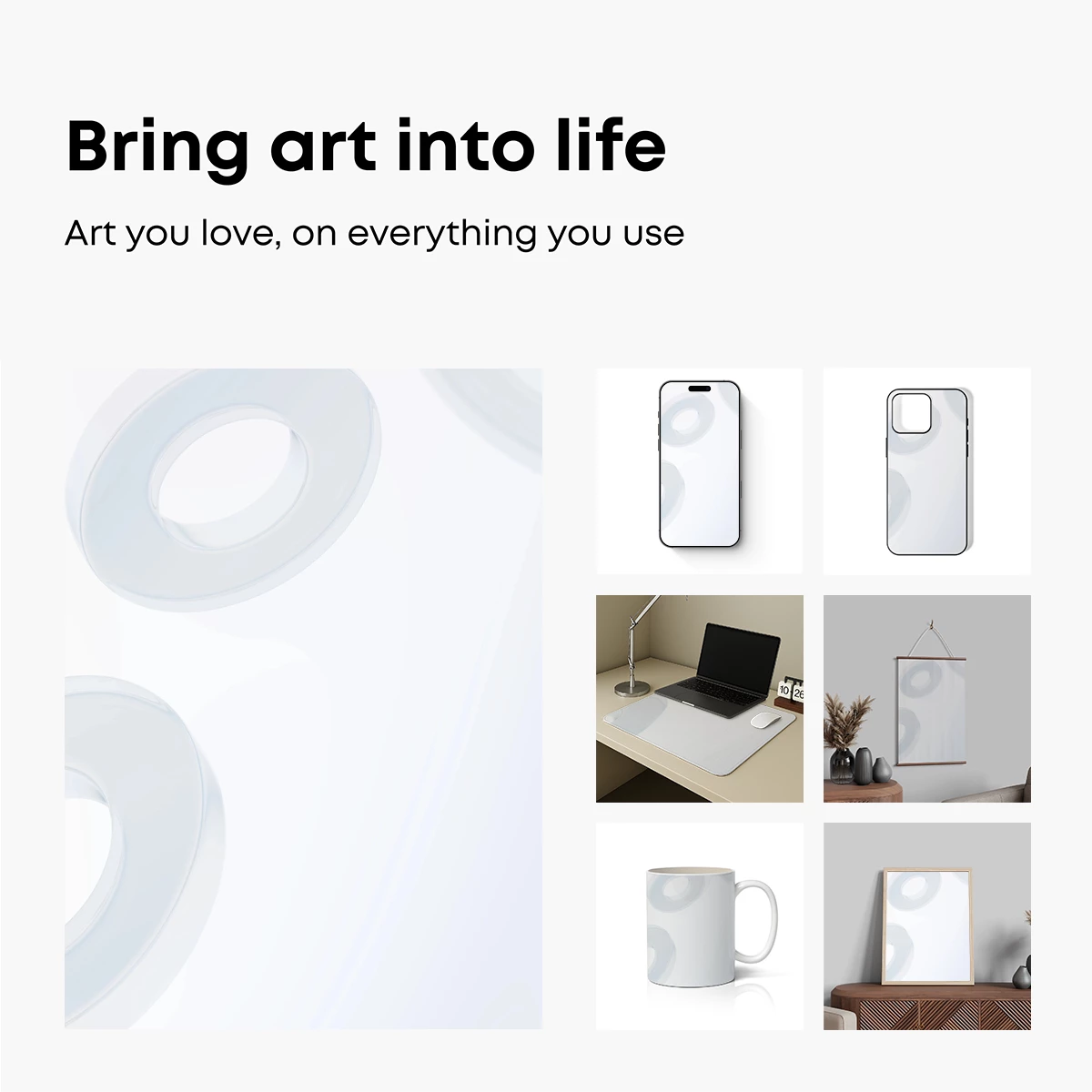 Ethereal White Rings: A Study in Minimalist Elegance - Image 2