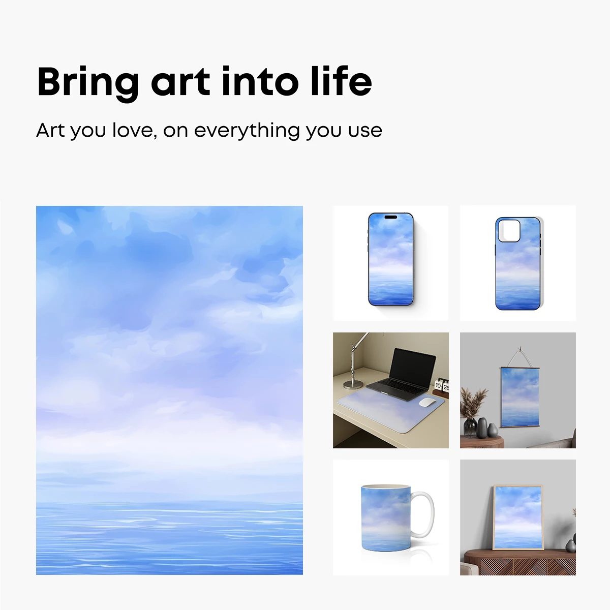 Ethereal Horizon: Serene Sea Meets Sky - Image 2