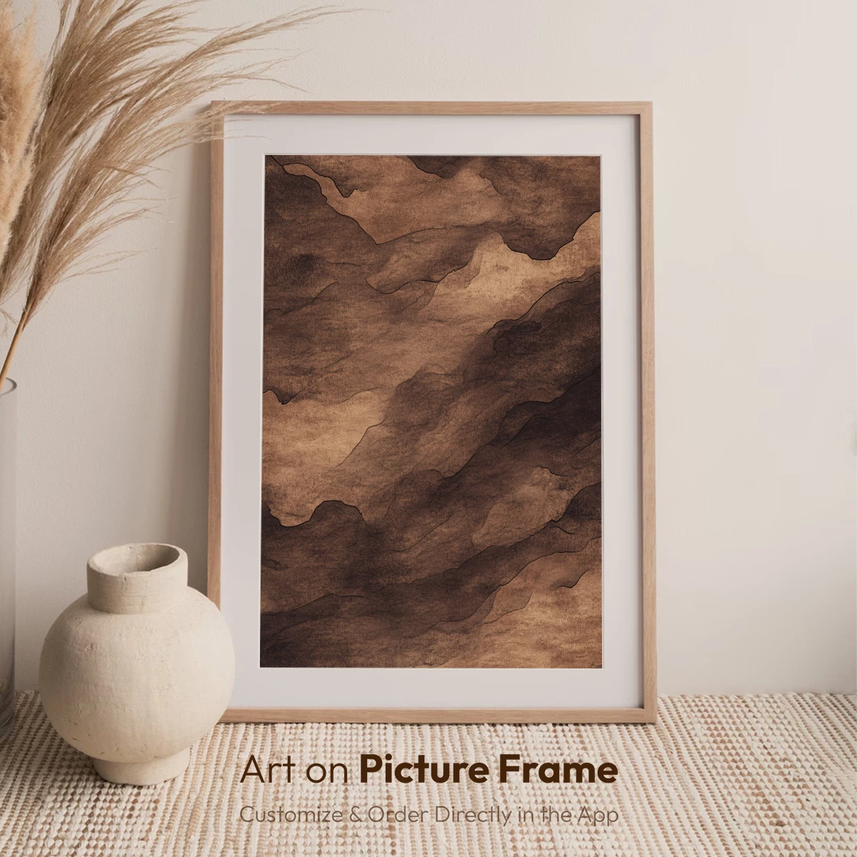 Earthy Tones Abstract Flow - Image 7