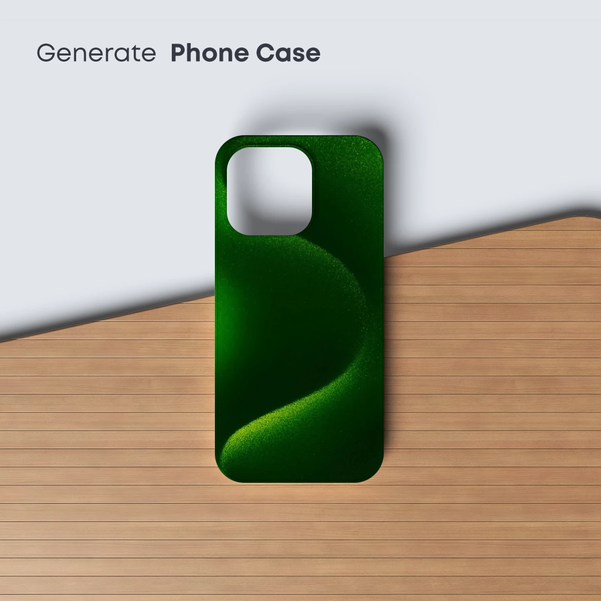 Emerald Whispers: Abstract Green Curves - Image 3