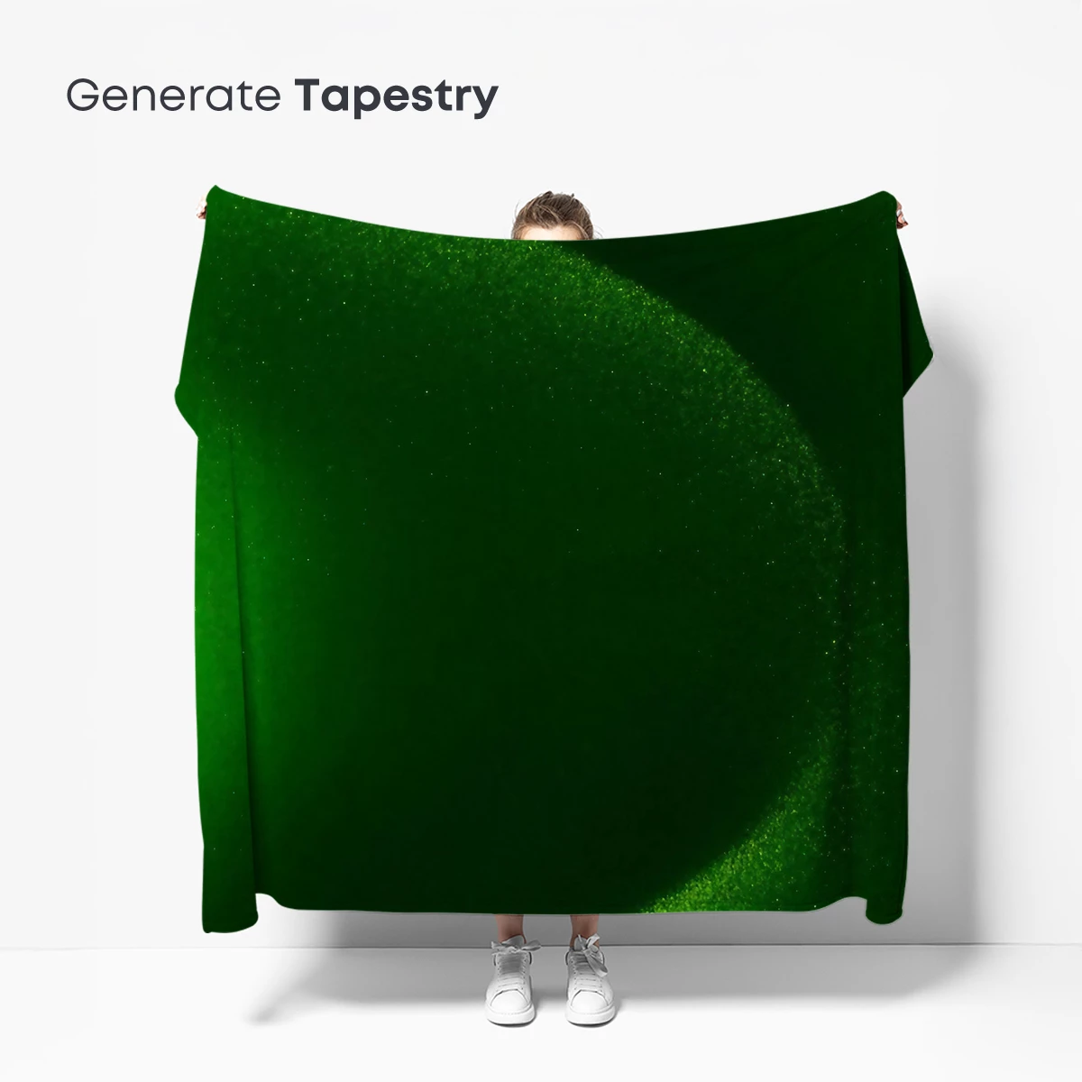 Emerald Whispers: Abstract Green Curves - Image 5