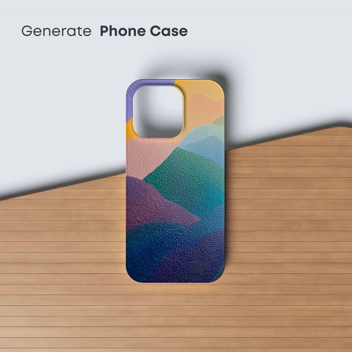 Abstract Color Fusion: Textured Rainbow Waves - Image 3