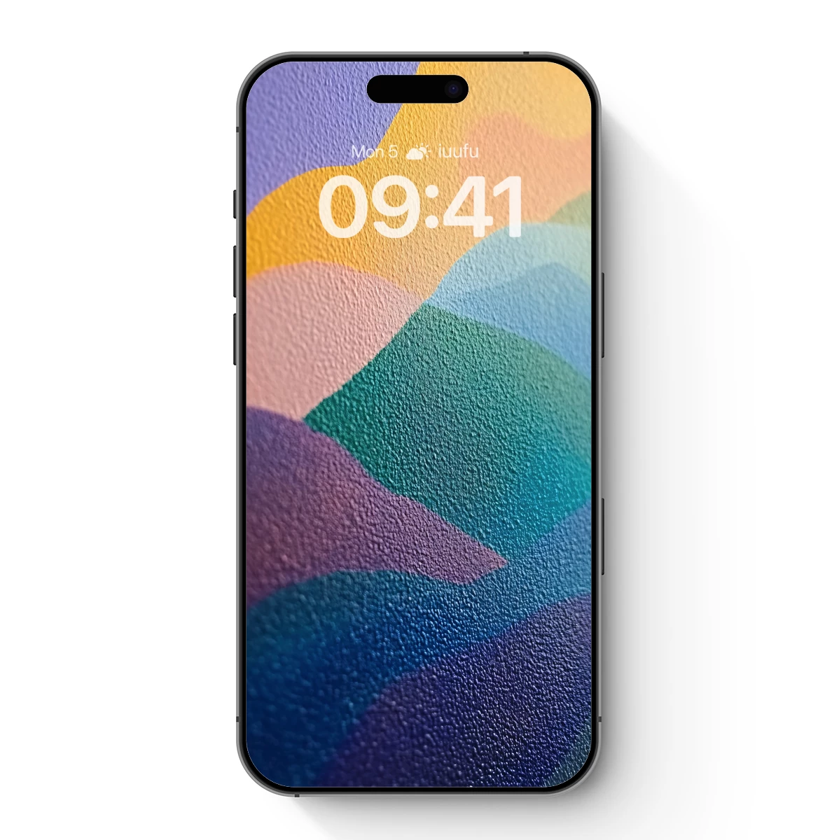 Abstract Color Fusion: Textured Rainbow Waves