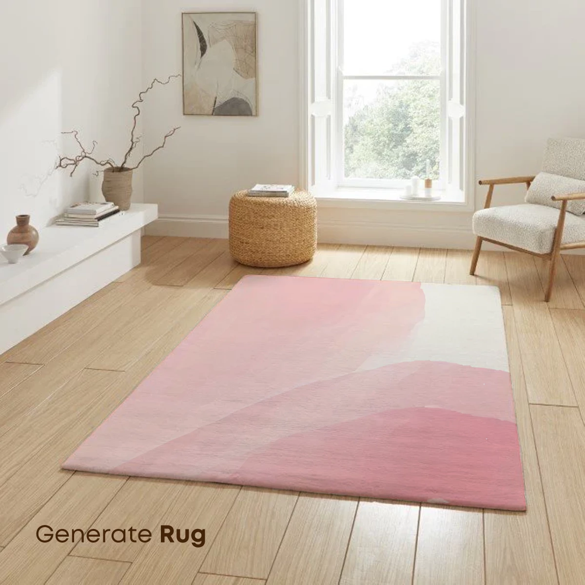 Blush Waves: Abstract Watercolor Flow - Image 6