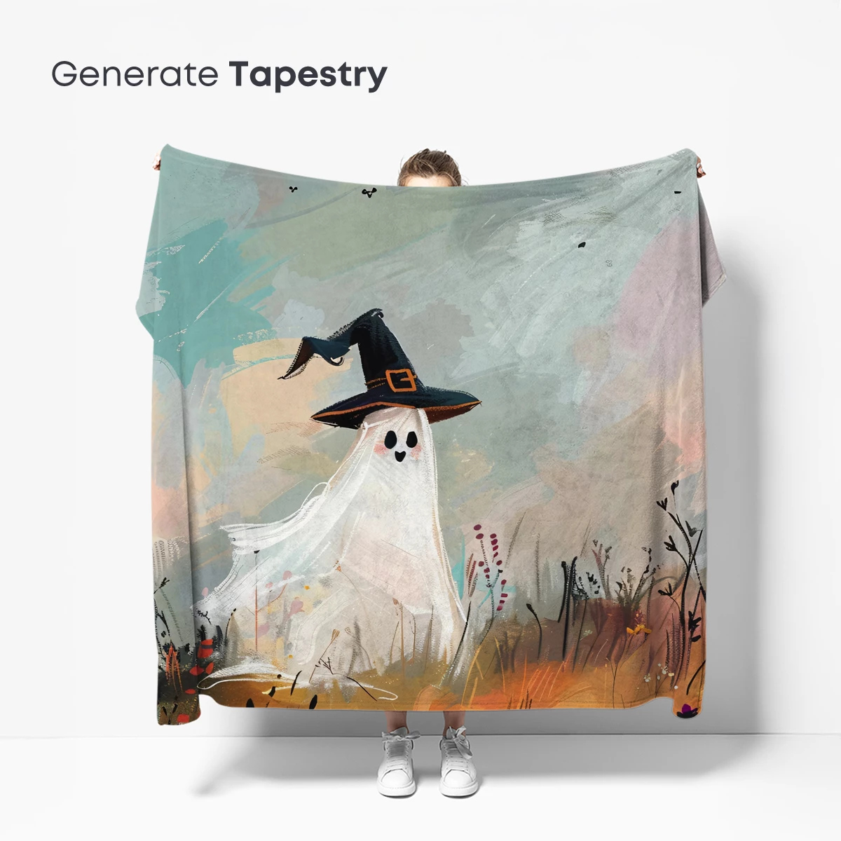 Ghostly Witch in Autumn Fields - Image 5
