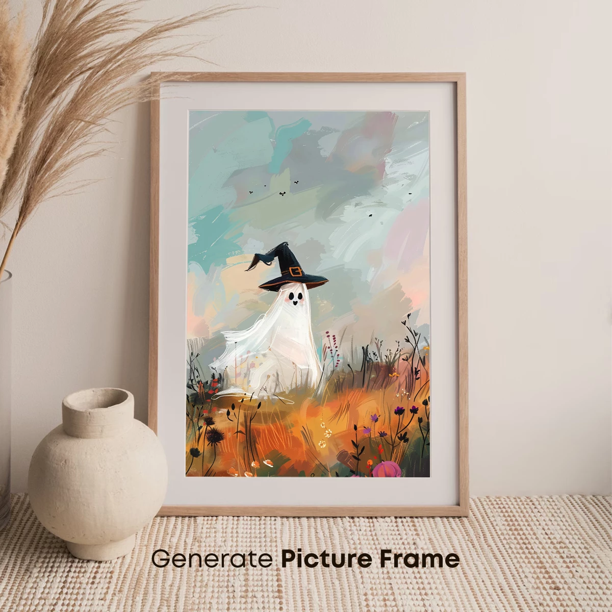 Ghostly Witch in Autumn Fields - Image 7