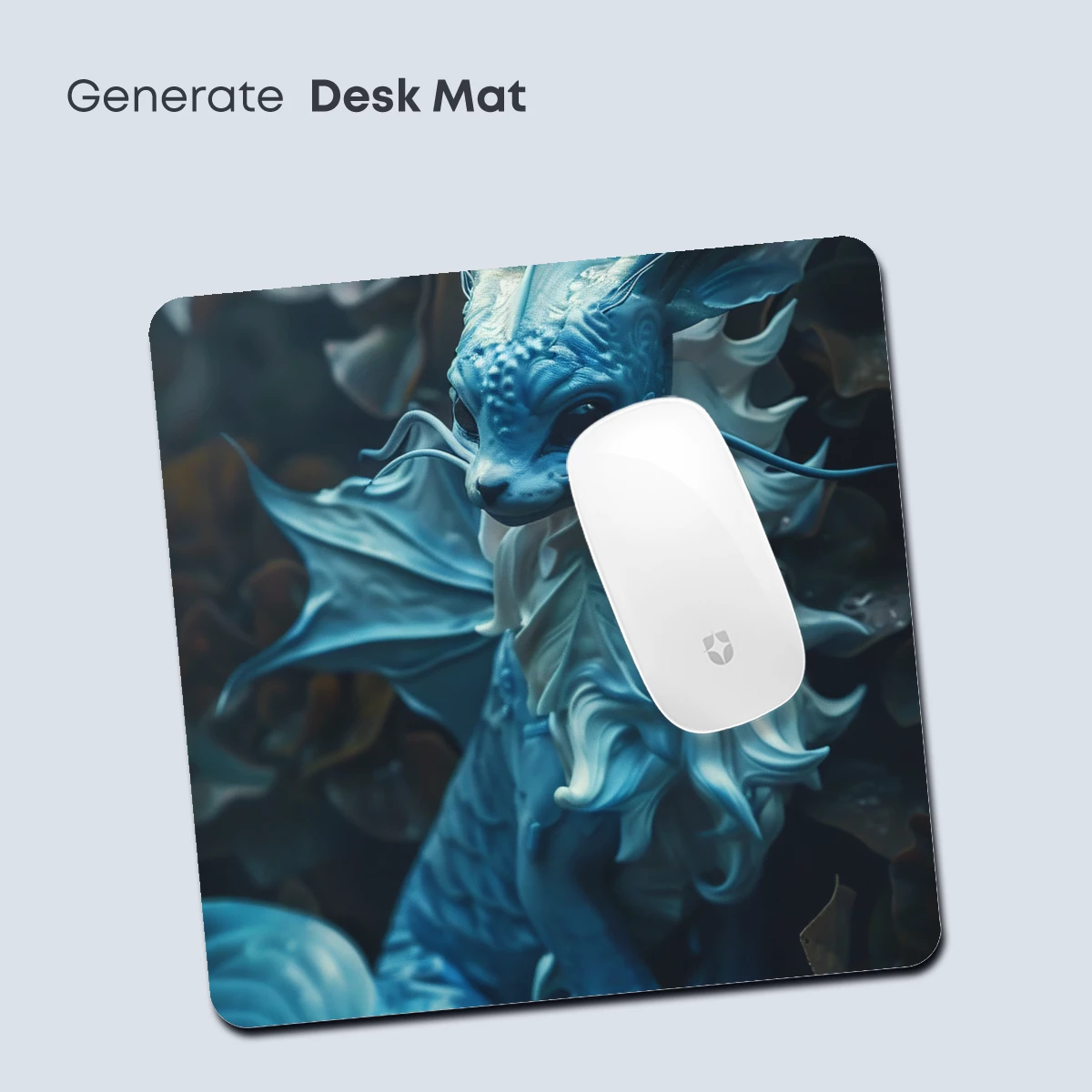 Ethereal Blue Dragon in Mystical Forest - Image 4