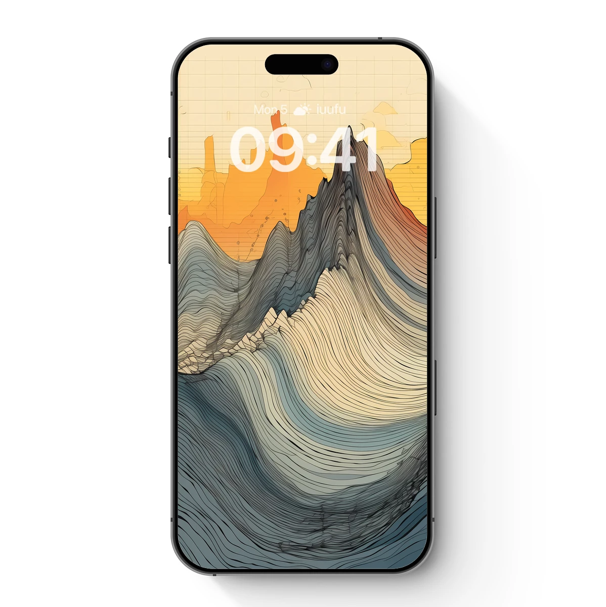 Contour Waves: Abstract Topography Art