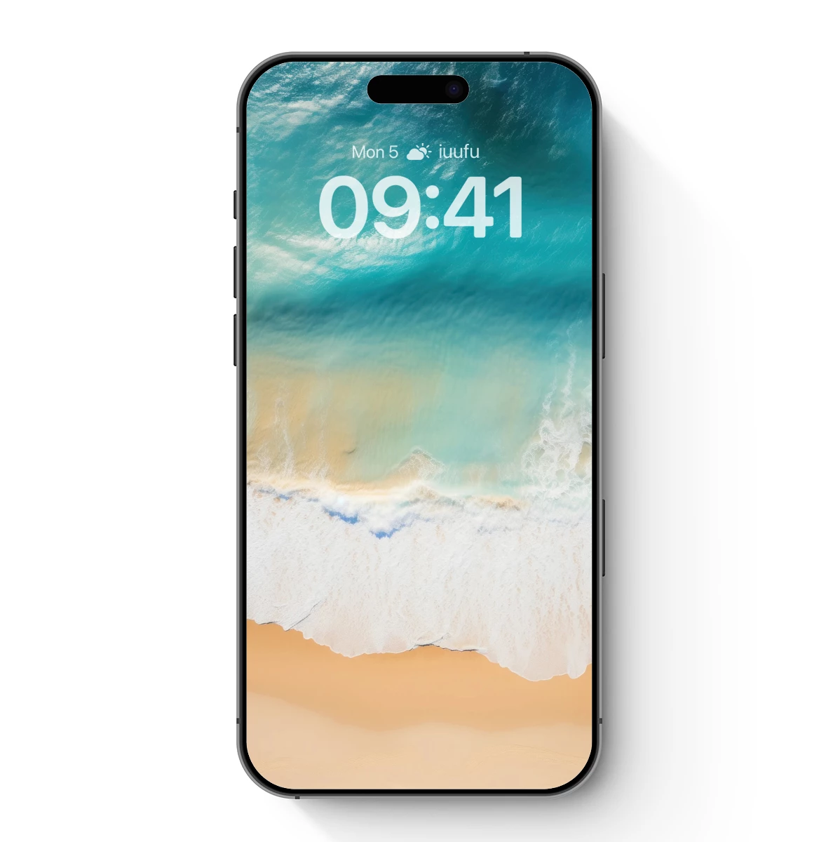 Aerial Serenity: Turquoise Waves Kiss Golden Sands