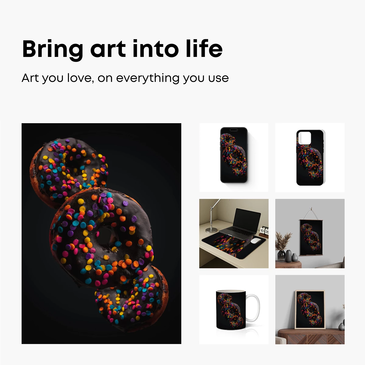 Chocolate Donuts with Rainbow Sprinkles: Festive Temptation