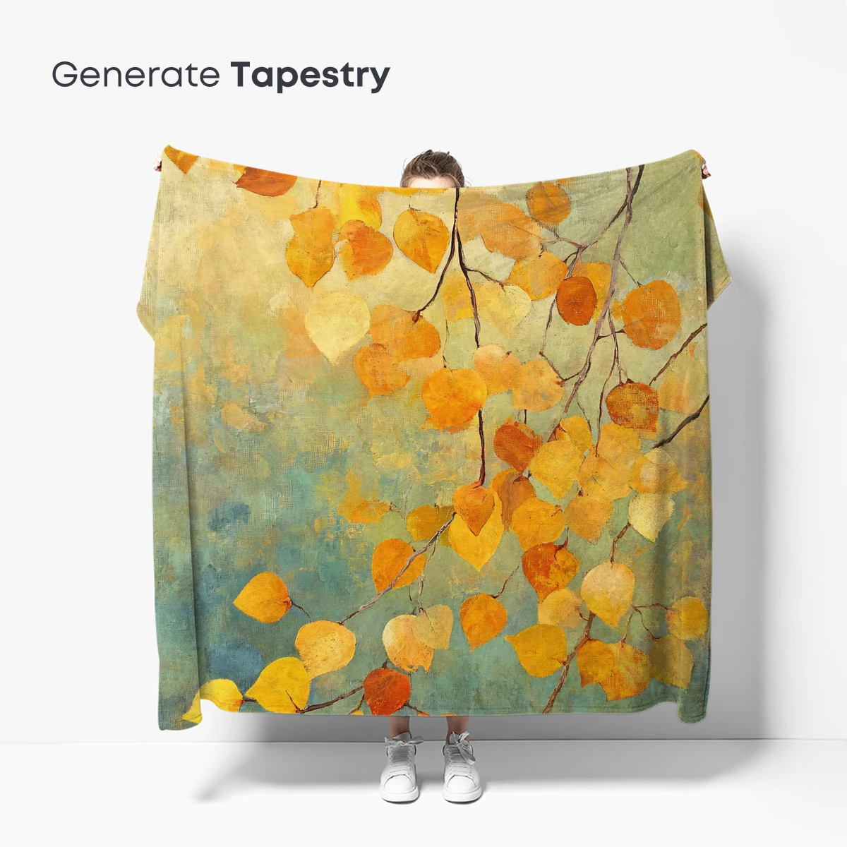 Autumn's Golden Whisper: Impressionist Leaves - Image 5