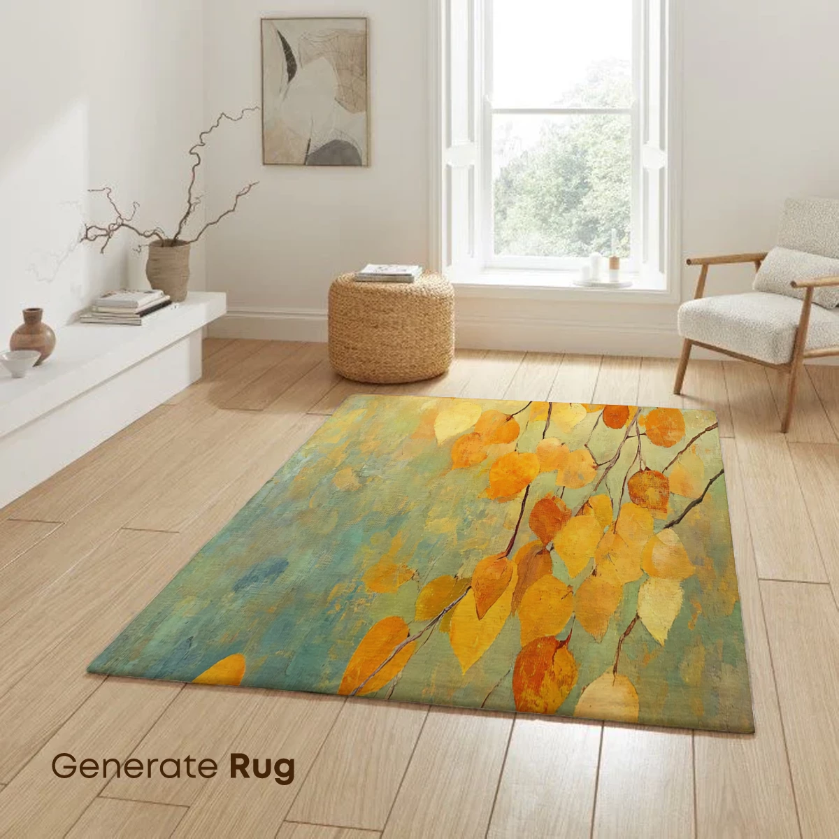 Autumn's Golden Whisper: Impressionist Leaves - Image 6