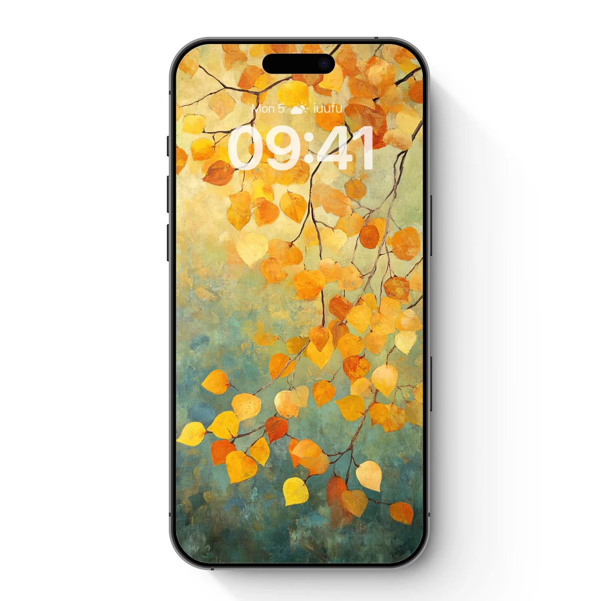 Autumn's Golden Whisper: Impressionist Leaves