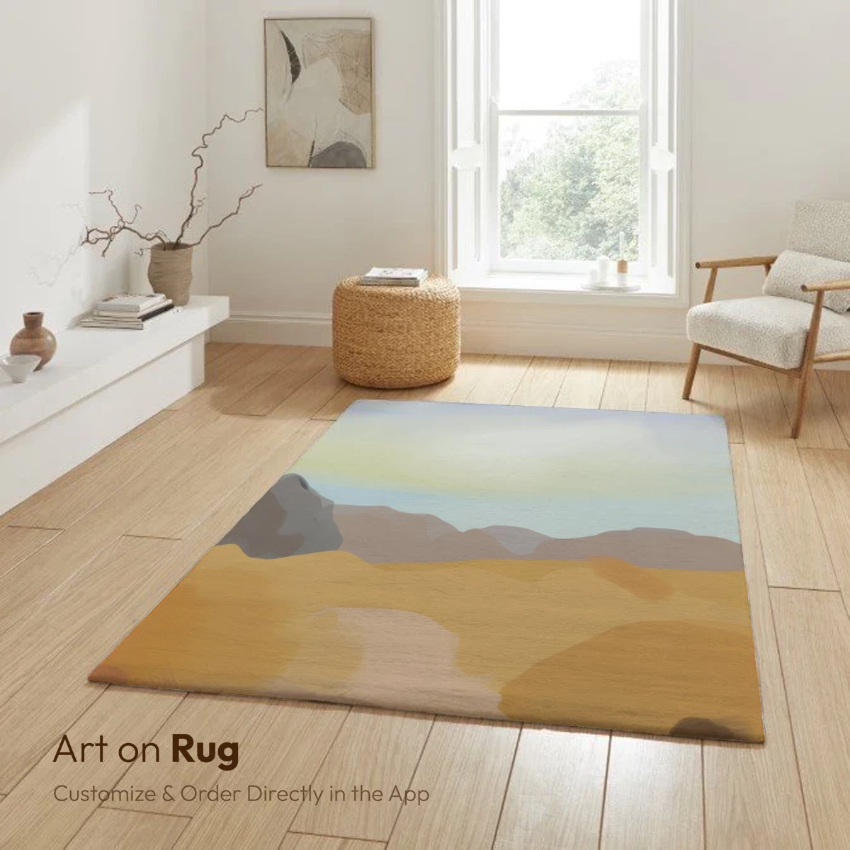 Desert Dune Odyssey: Abstract Landscape Art - Image 6