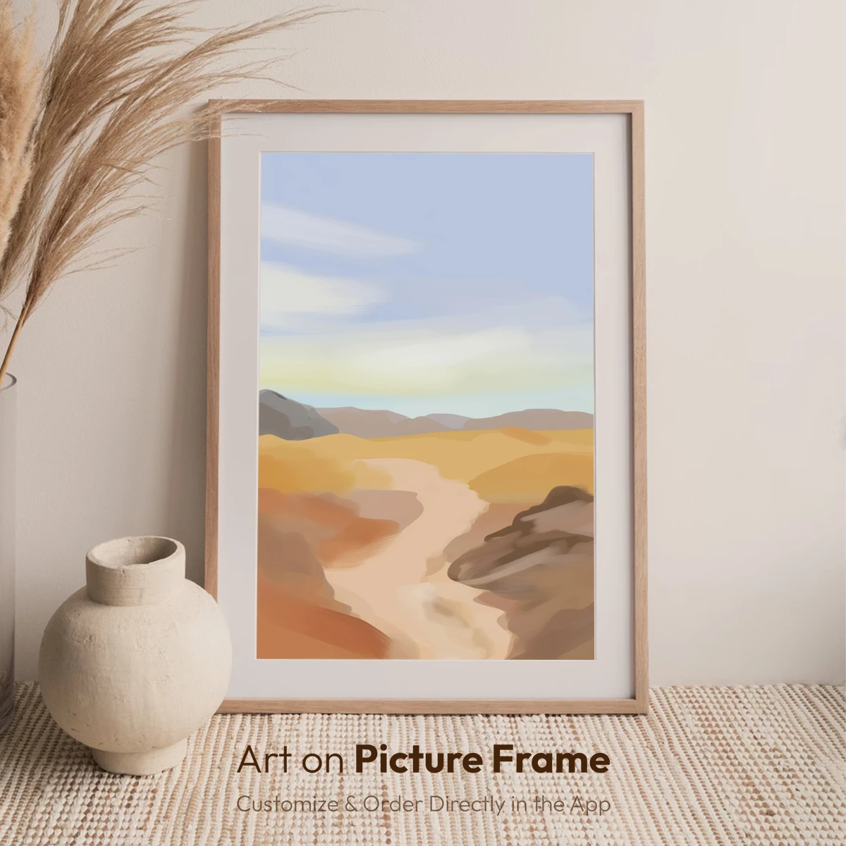 Desert Dune Odyssey: Abstract Landscape Art - Image 7