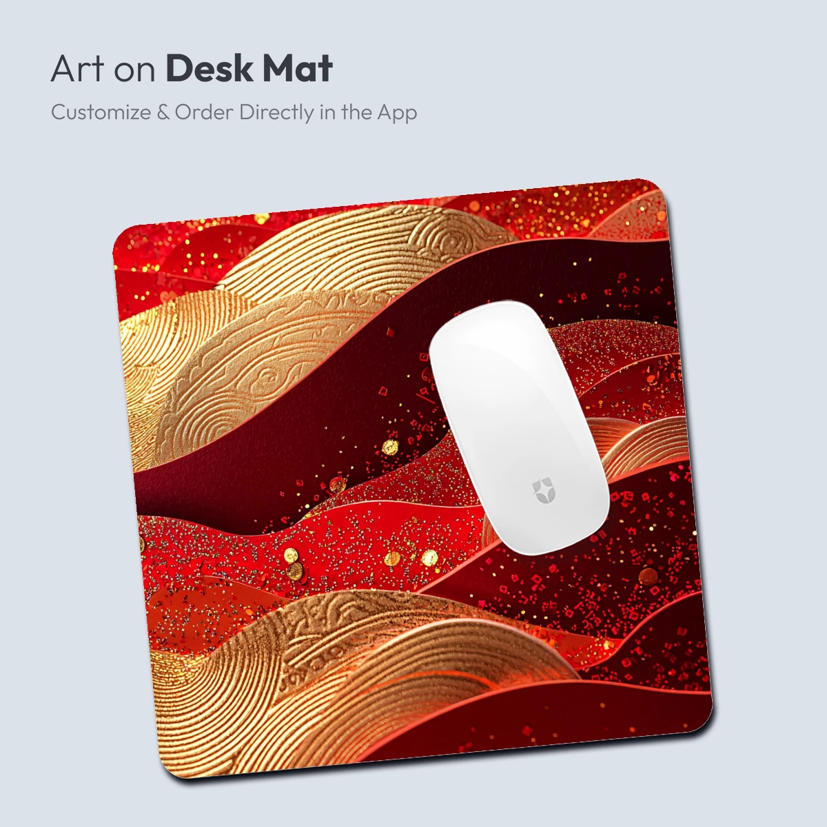 Golden Waves in Crimson Depths - Image 3