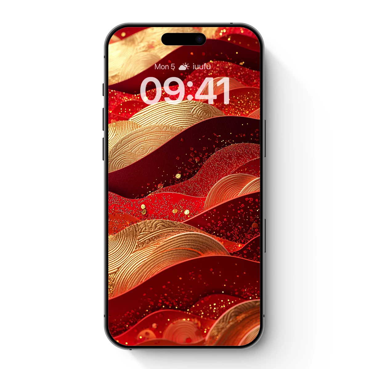 Golden Waves in Crimson Depths - Image 7