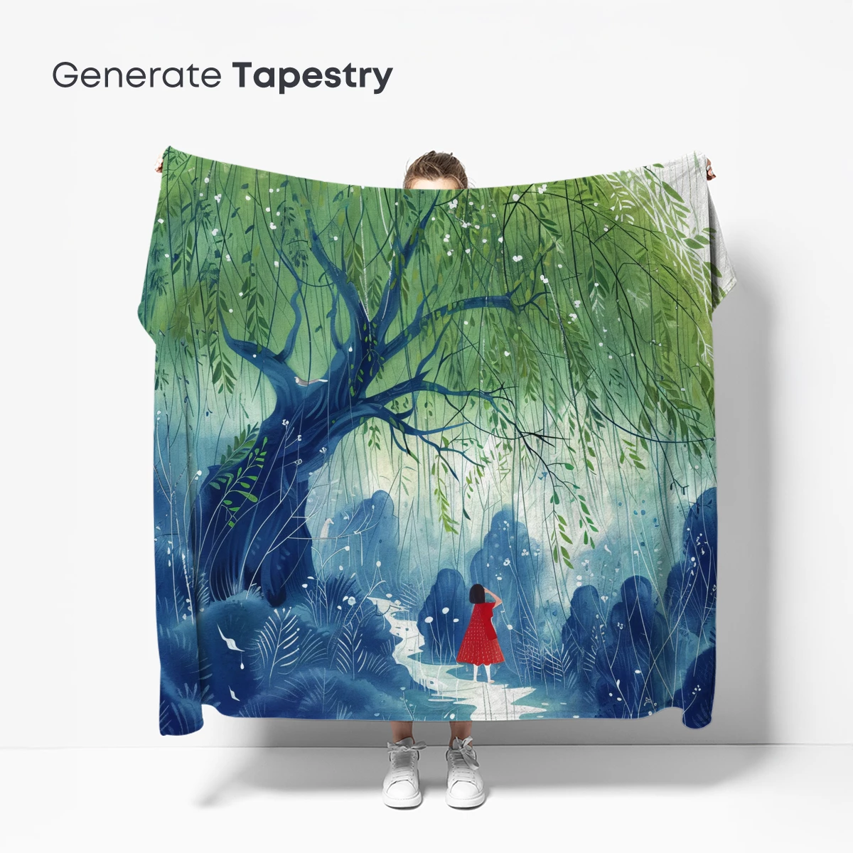 Enchanted Forest Whispers: A Red Cloak's Journey - Image 5
