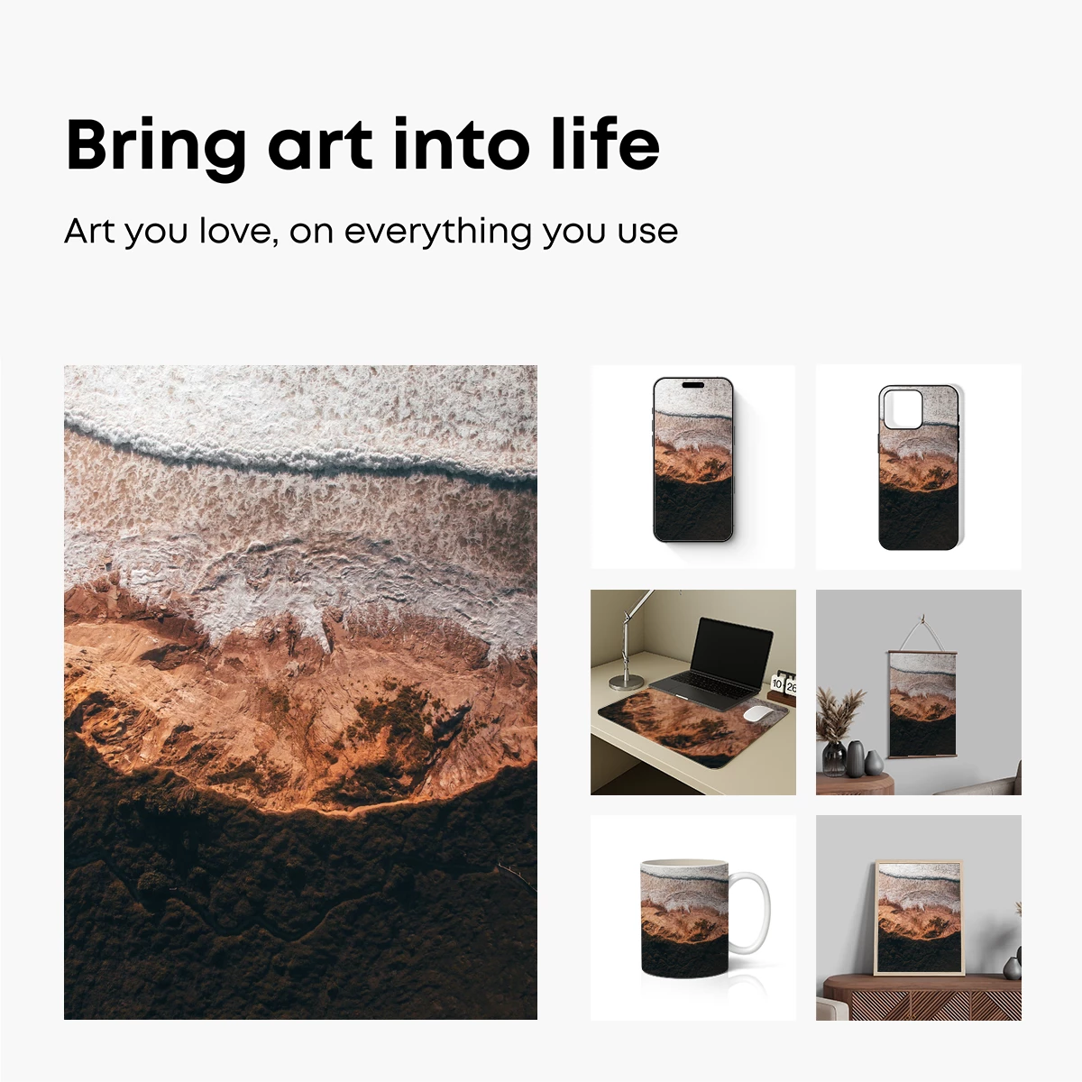 Aerial Symphony of Shoreline and Forest - Image 2