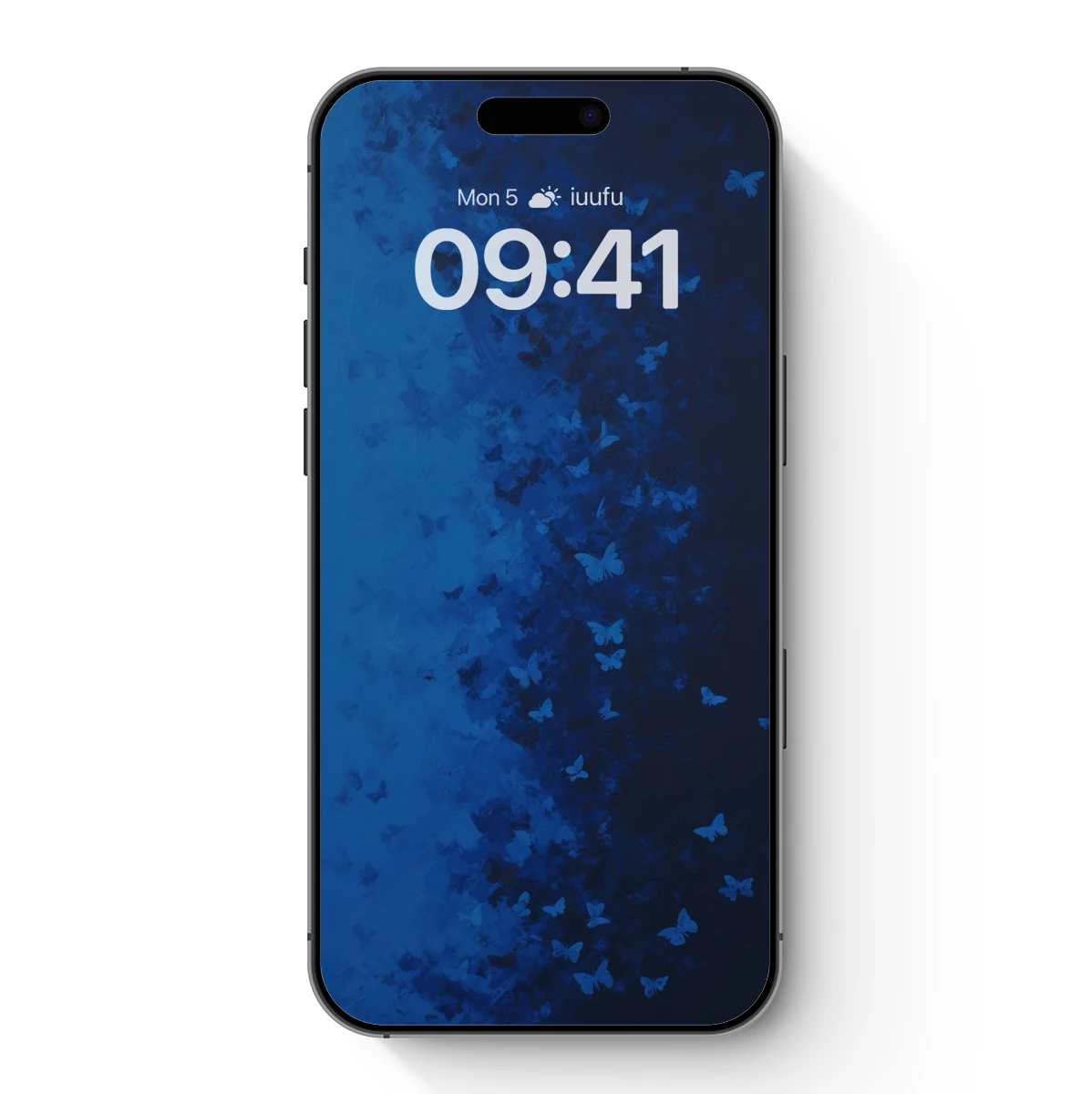 Blue Butterfly Cascade: Ephemeral Wings in Midnight Hues