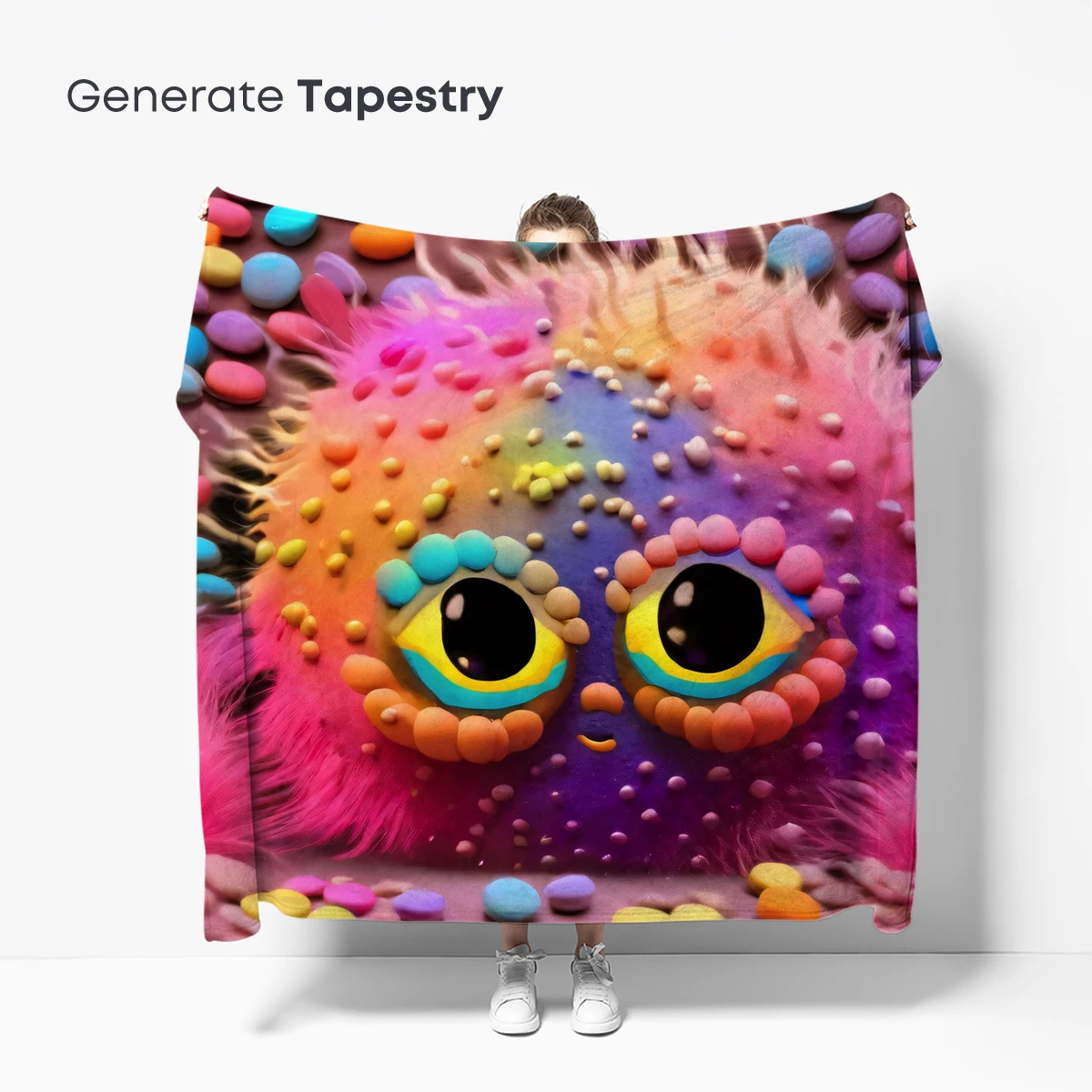 Candy-Eyed Creature in a Sweet Wonderland - Image 5