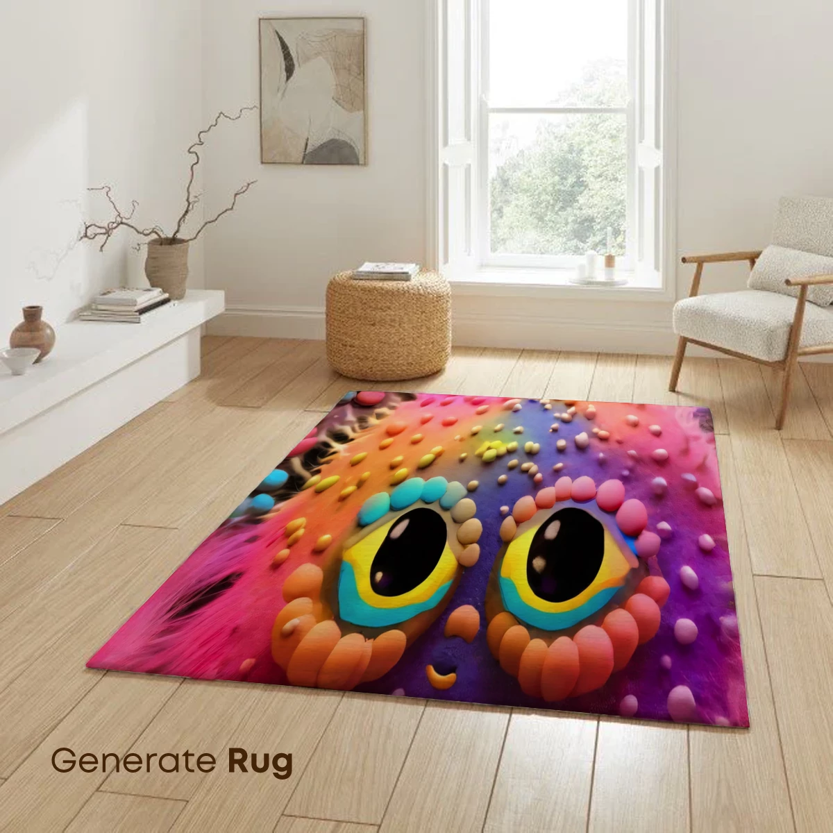 Candy-Eyed Creature in a Sweet Wonderland - Image 6