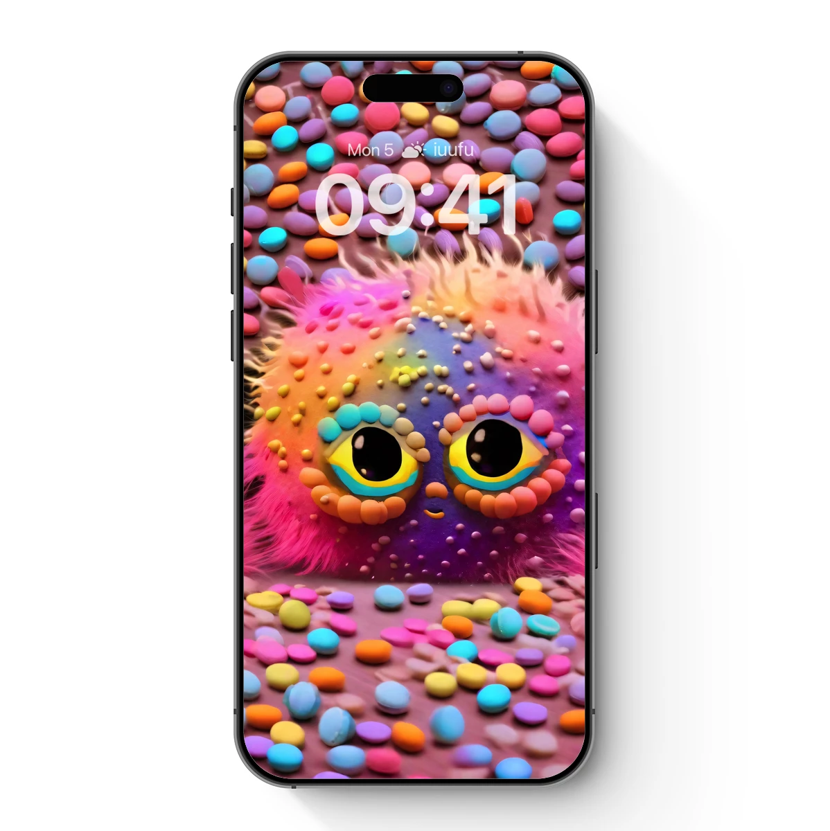 Candy-Eyed Creature in a Sweet Wonderland Candy-Eyed Creature in a Sweet Wonderland