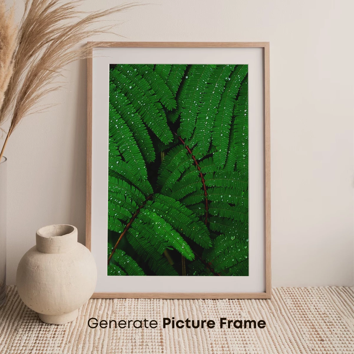 Dew-Kissed Fern Fronds: Nature's Lush Embrace - Image 7
