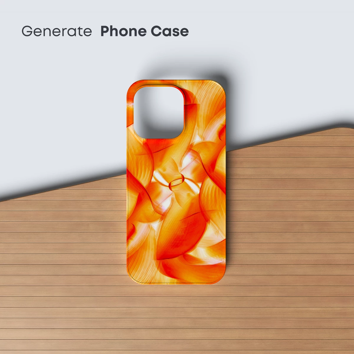 Fiery Petal Symphony: Abstract Floral Fusion - Image 3