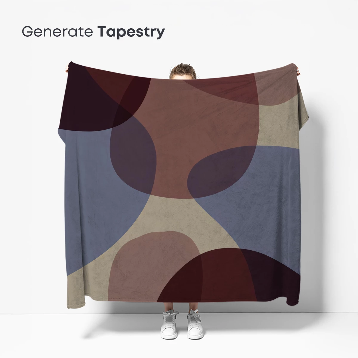 Abstract Fusion: Earthy Tones and Fluid Shapes - Image 5