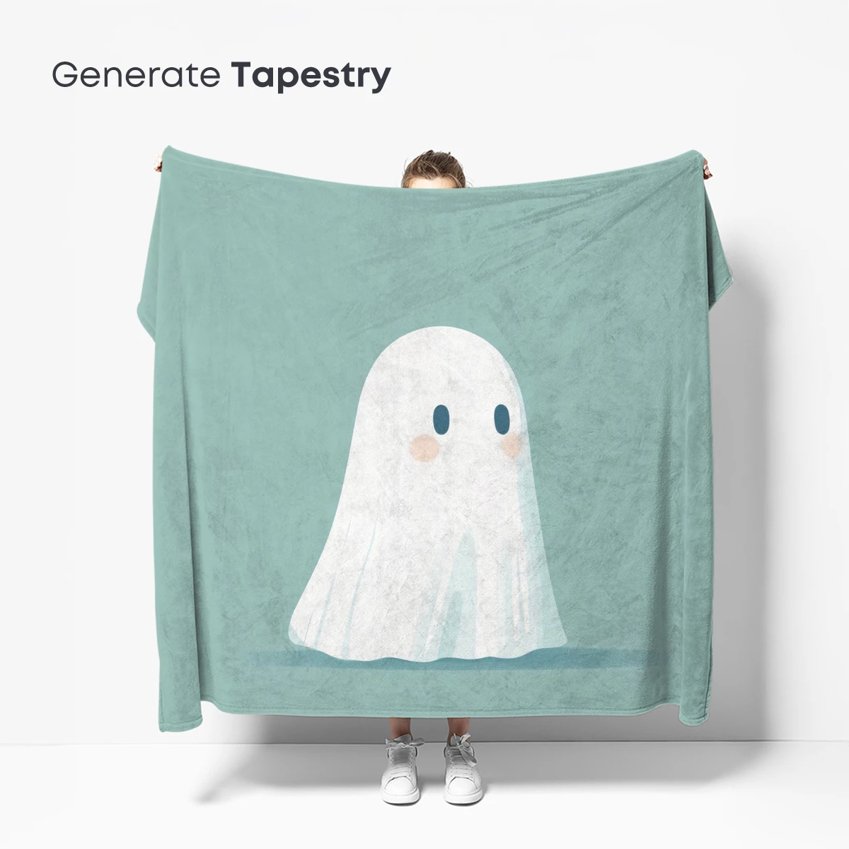 Cute Ghostly Spirit in Pastel Serenity - Image 5