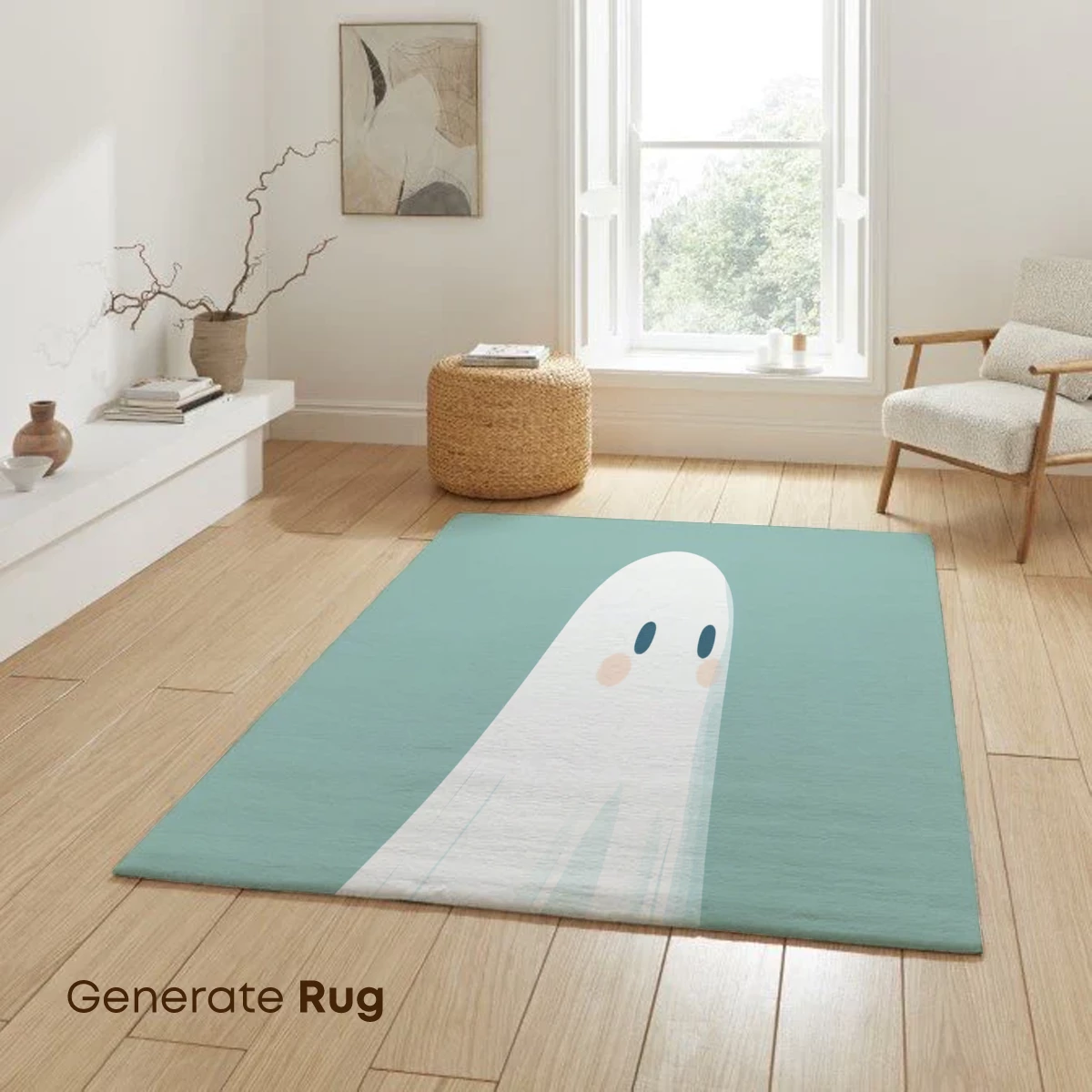 Cute Ghostly Spirit in Pastel Serenity - Image 6
