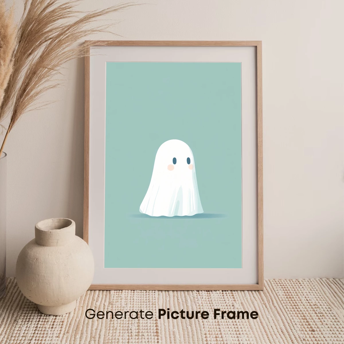 Cute Ghostly Spirit in Pastel Serenity - Image 7