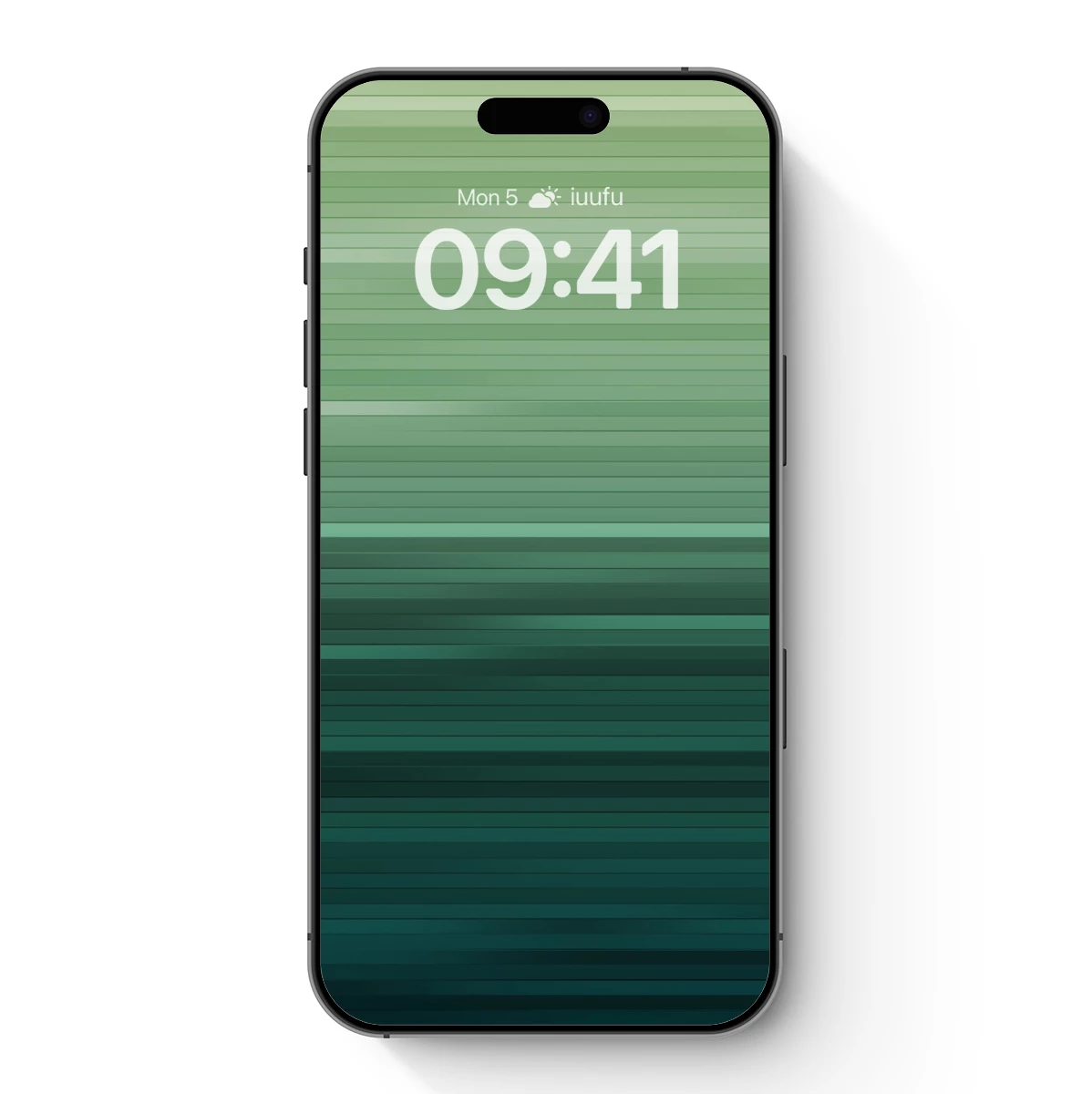 Gradient Green Stripes: A Digital Symphony