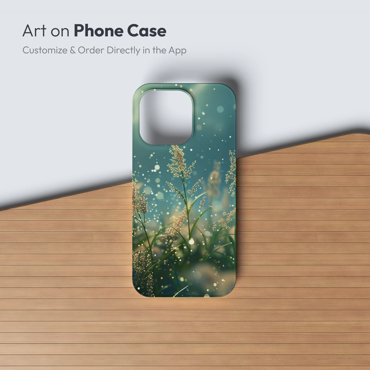Enchanted Meadow Glow: Sunlit Grasses in Dreamy Harmony - Image 2