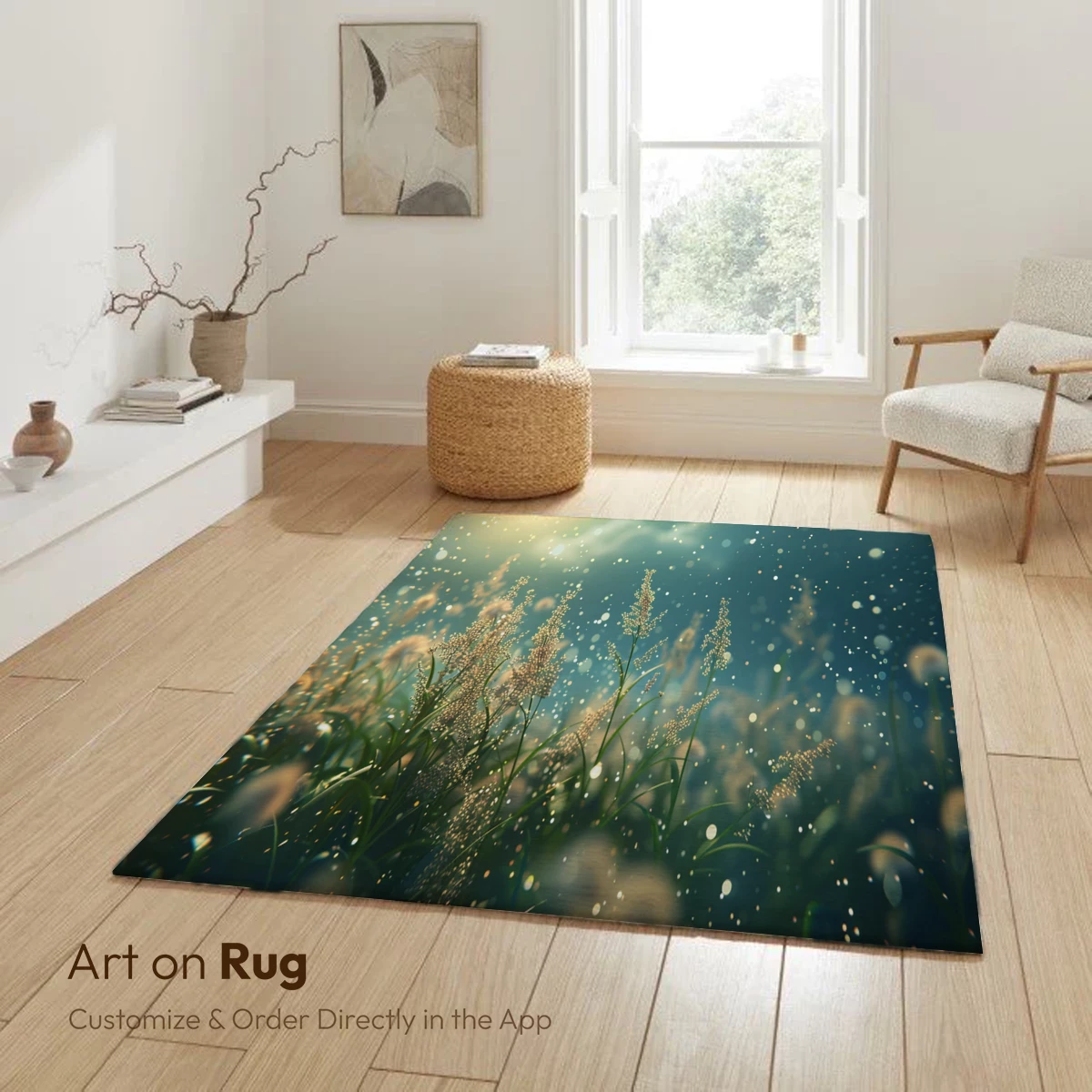 Enchanted Meadow Glow: Sunlit Grasses in Dreamy Harmony - Image 5