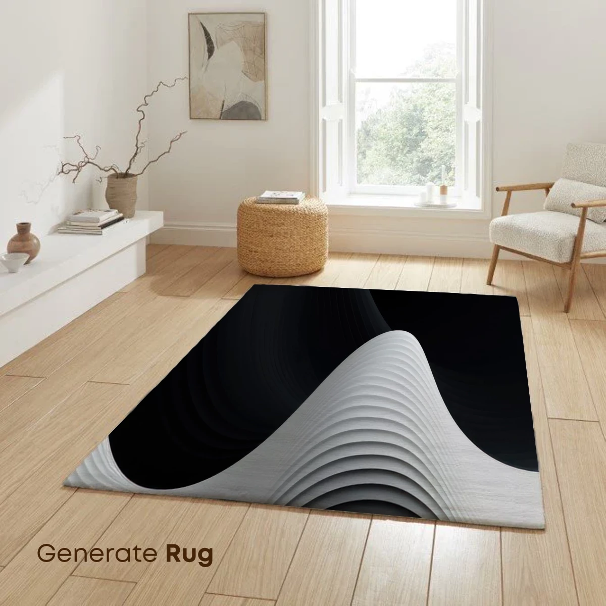 Elegant Monochrome Waves: A Study in Contrast and Flow - Image 6