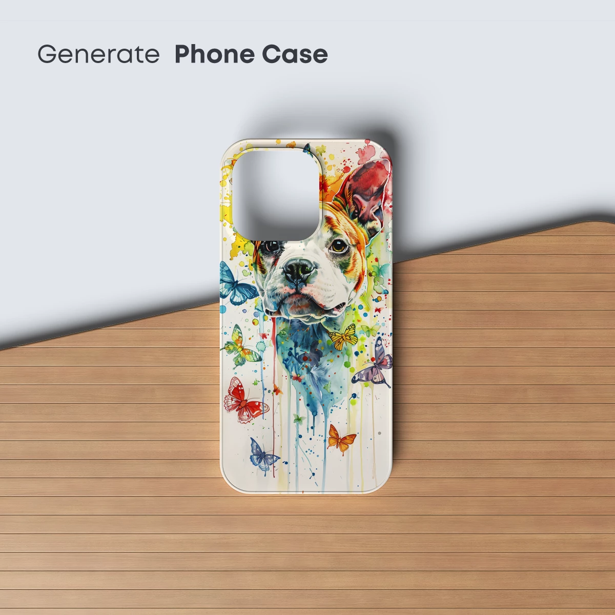 Butterfly Bulldog Watercolor Fusion - Image 3