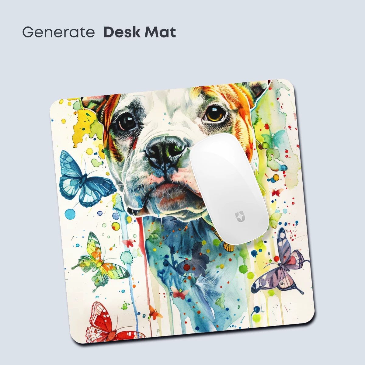 Butterfly Bulldog Watercolor Fusion - Image 4