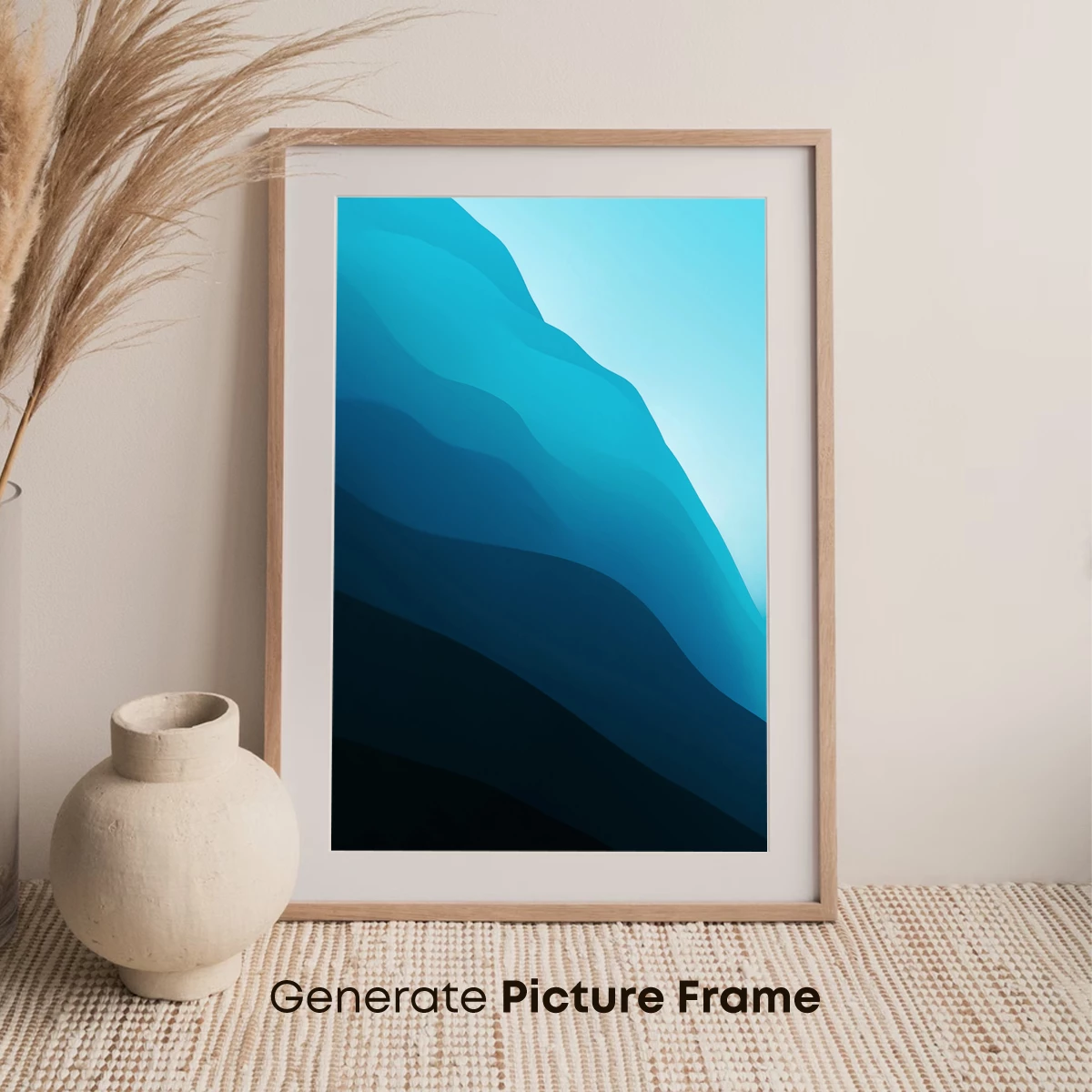 Blue Gradient Waves: Abstract Flow - Image 7