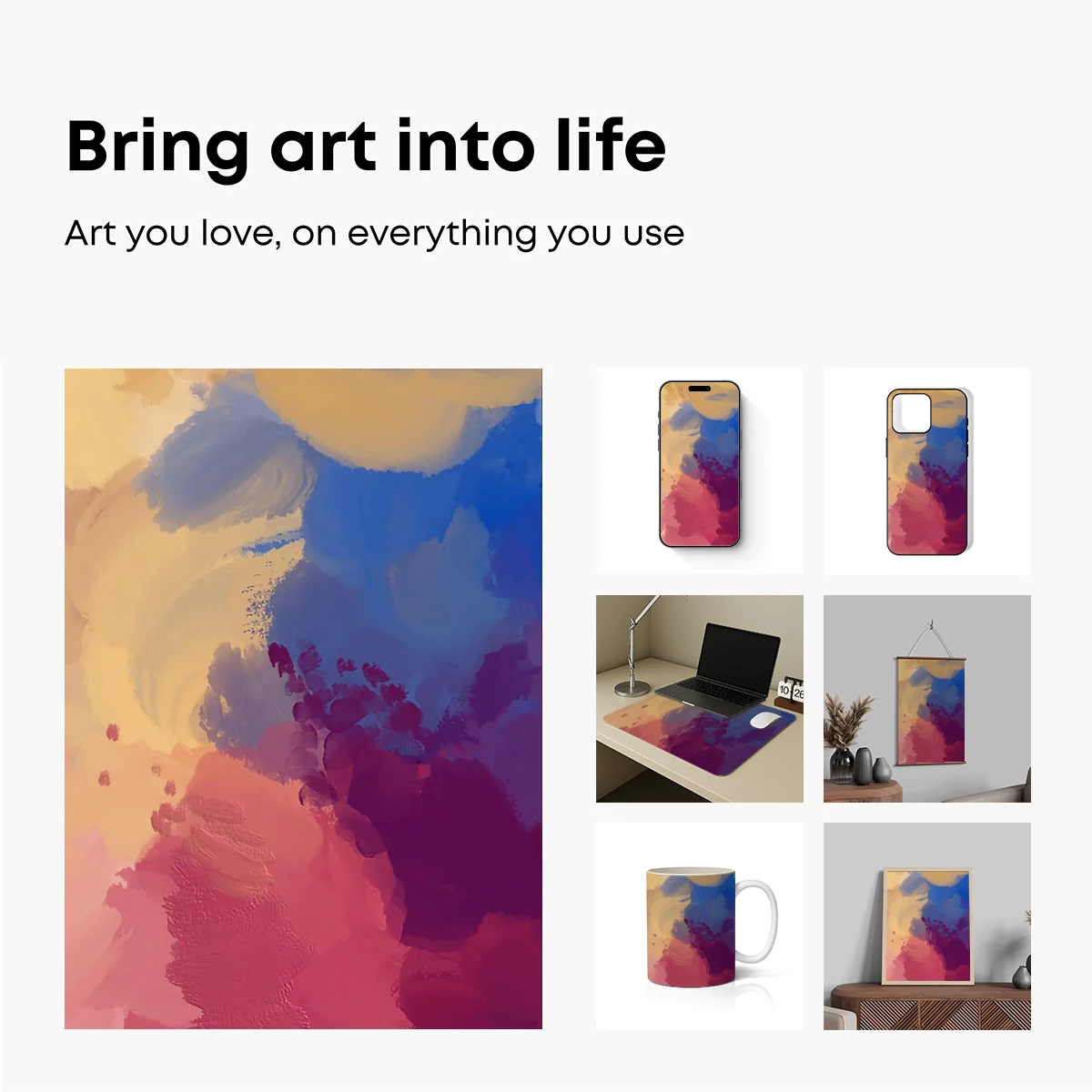 Abstract Symphony in Warm Tones - Image 2