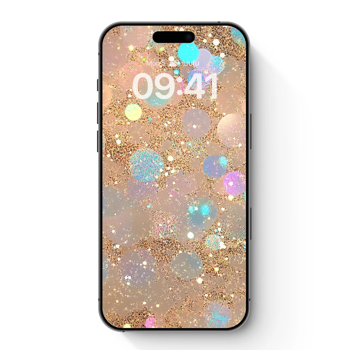 Bokeh Bliss: Golden Glitter and Pastel Dreams